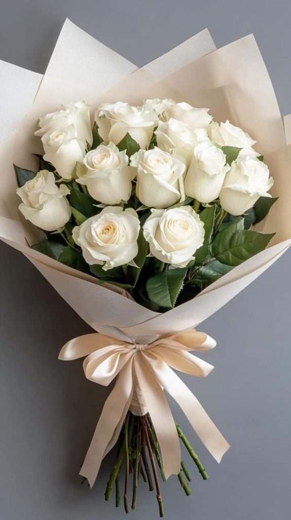 Ramo rosas blancas