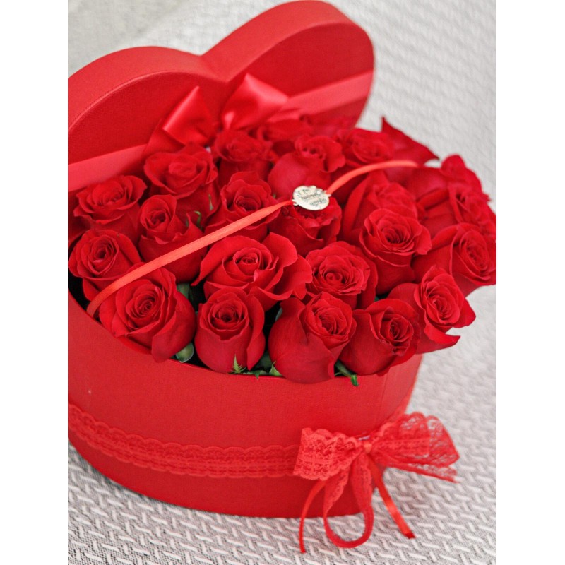 Corazón de rosas