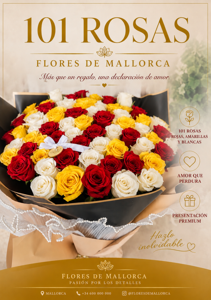 101 ramo de rosas