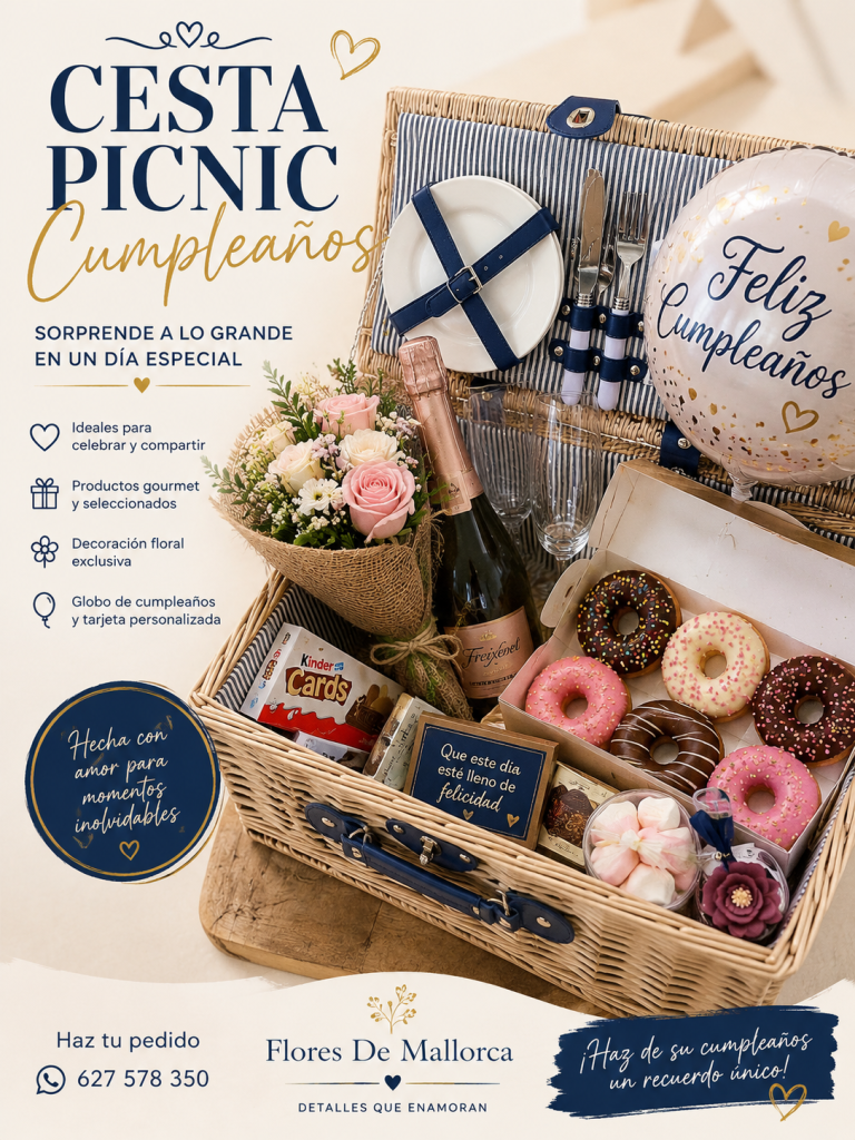 Cesta picnic  a Domicilio en Mallorca