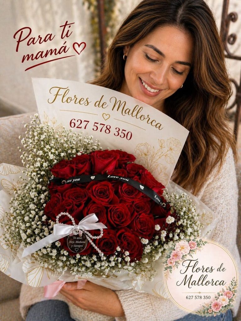 Ramo de Rosas Rojas para Mamá | Flores para el Día de la Madre