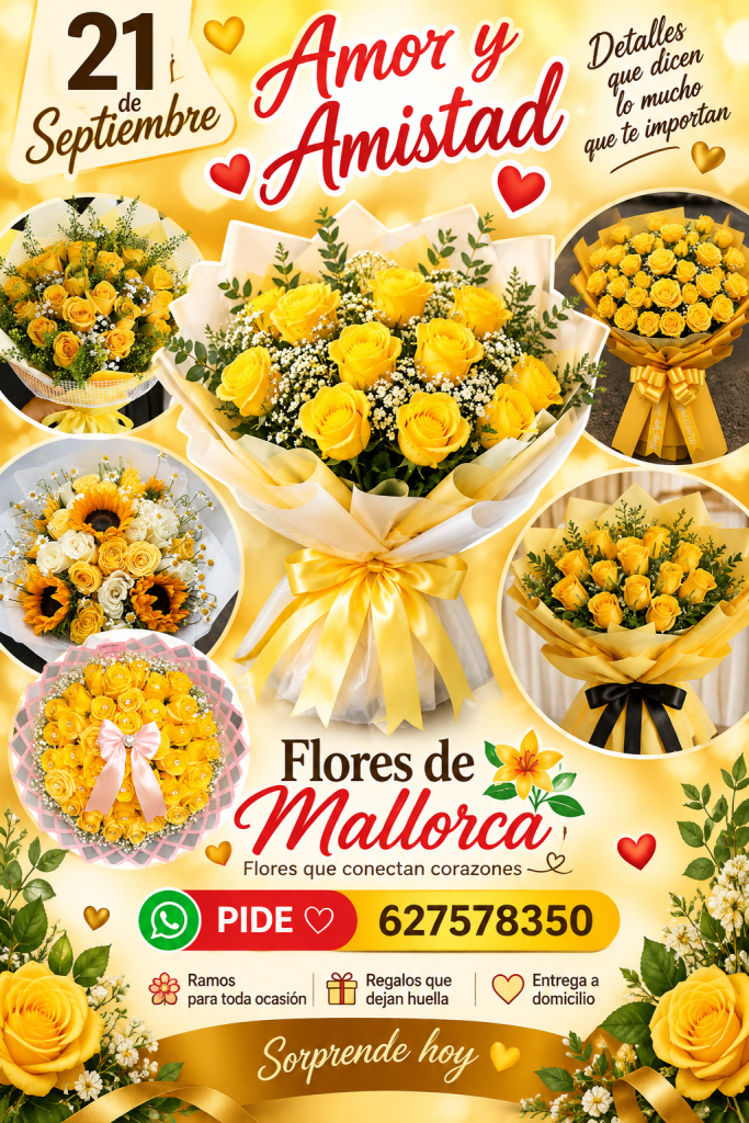 Flores de amistad y amor